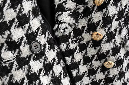 Audrey – Retro Damenjacke aus dickem Hahnentritt-Karo