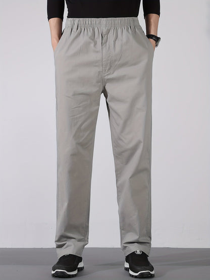 Herren Gerade Schnitt Freizeithose – Bequeme Alltags- und Businesshose