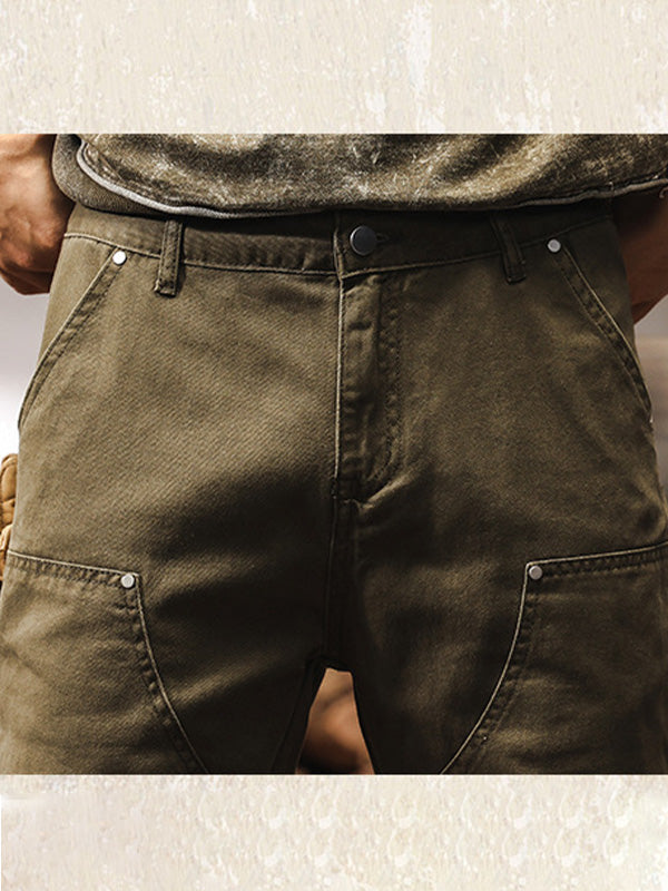 Herren Arbeits- und Outdoor-Hose im Utility-Style – Robuste Freizeithose mit geradem Bein für Arbeit, Alltag und Abenteuer