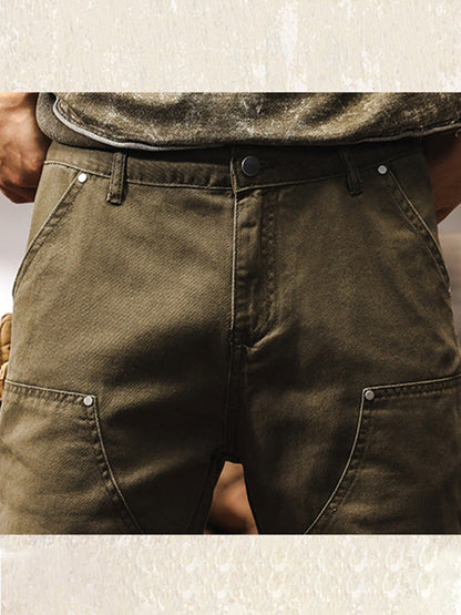 Herren Arbeits- und Outdoor-Hose im Utility-Style – Robuste Freizeithose mit geradem Bein für Arbeit, Alltag und Abenteuer