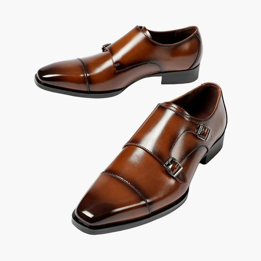 Herren Doppel-Monkstrap Business Schuhe – Elegante Büro- und Festschuhe