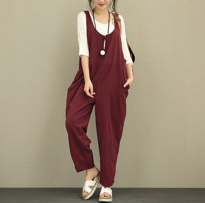 Lisa – Weite Damenlatzhose aus Baumwollmischung