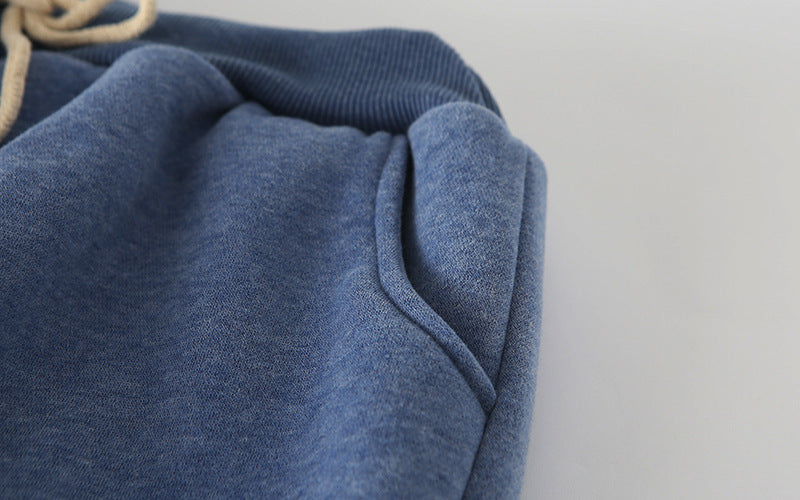 Zoe – Gepolsterte Lammvelours-Sweathose