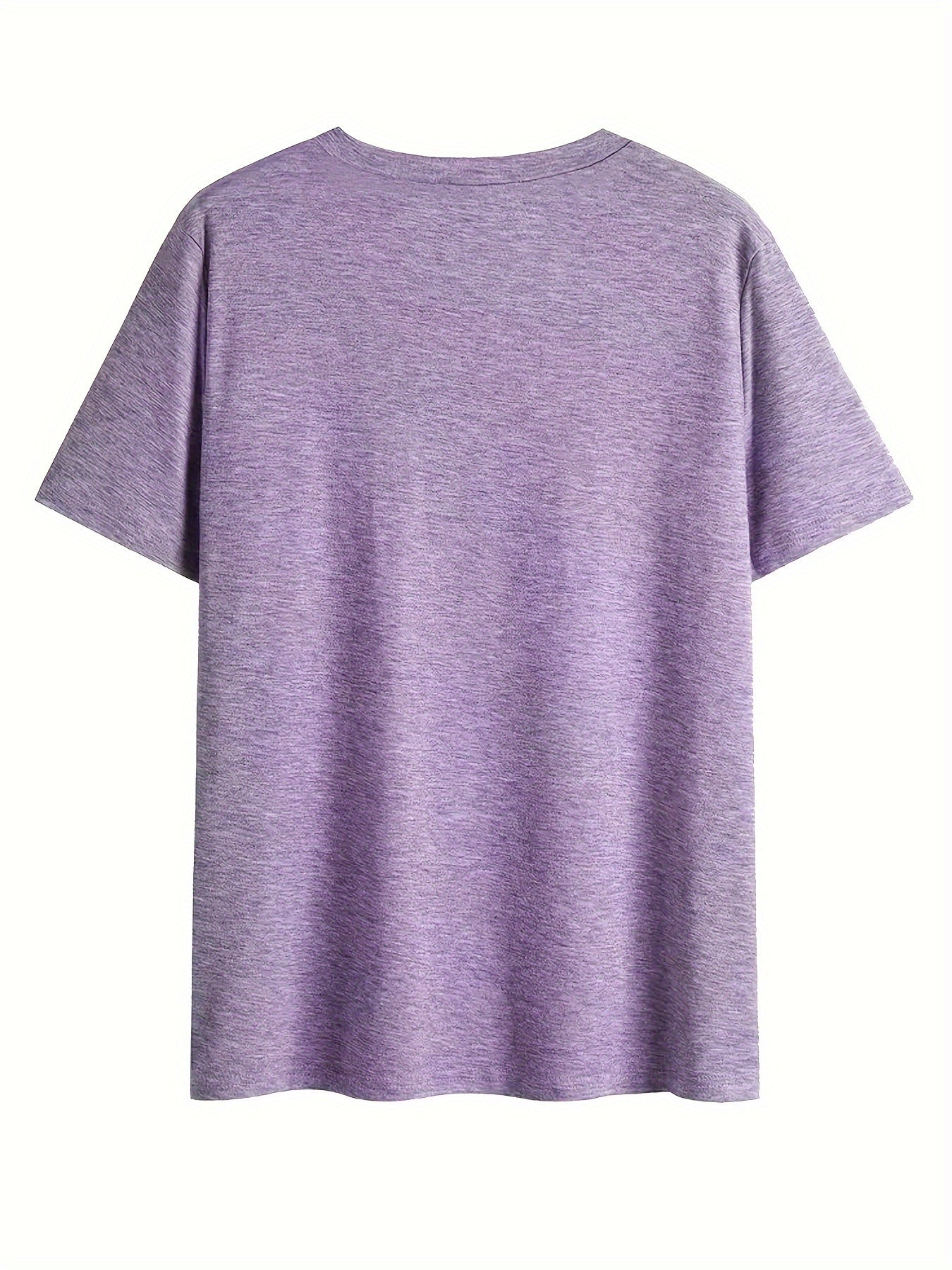 Damen V-Ausschnitt T-Shirt mit Wildblumen-Print, lässig, perfekt für Sommer und Freizeit