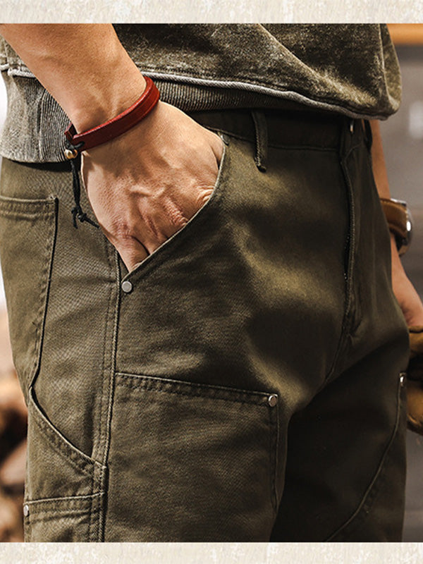Herren Arbeits- und Outdoor-Hose im Utility-Style – Robuste Freizeithose mit geradem Bein für Arbeit, Alltag und Abenteuer