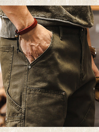 Herren Arbeits- und Outdoor-Hose im Utility-Style – Robuste Freizeithose mit geradem Bein für Arbeit, Alltag und Abenteuer