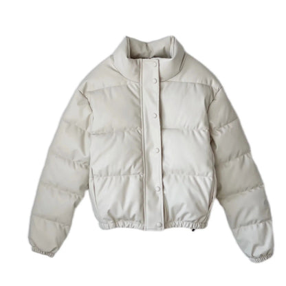 Michael – Fauxleder Baumwolljacke im Street-Style