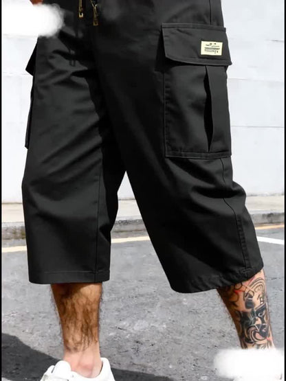 Herren Cargo-Shorts mit Taschen – Lässige Knielange Freizeithose für Alltag & Sport