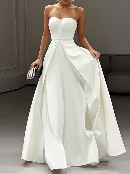 Damen Abendkleid Elegant Bandeau Stil für festliche Anlässe und Gala