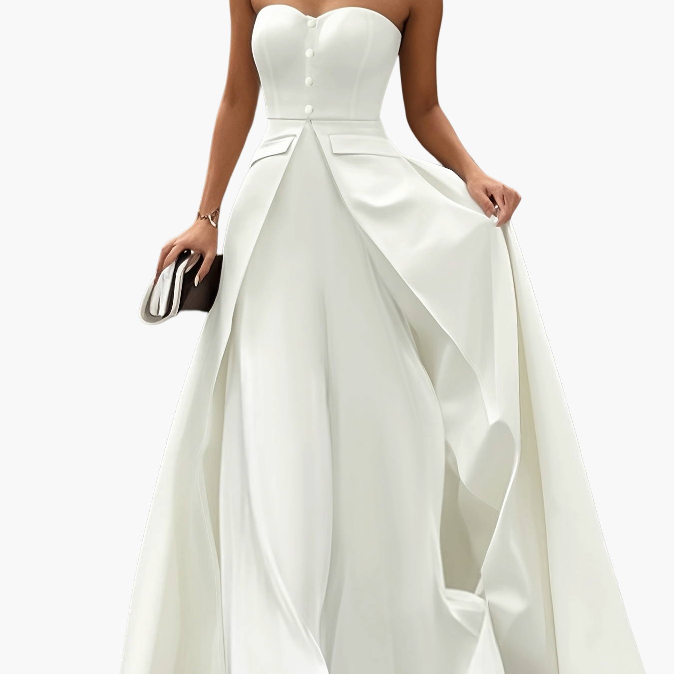 Damen Abendkleid Elegant Bandeau Stil für festliche Anlässe und Gala