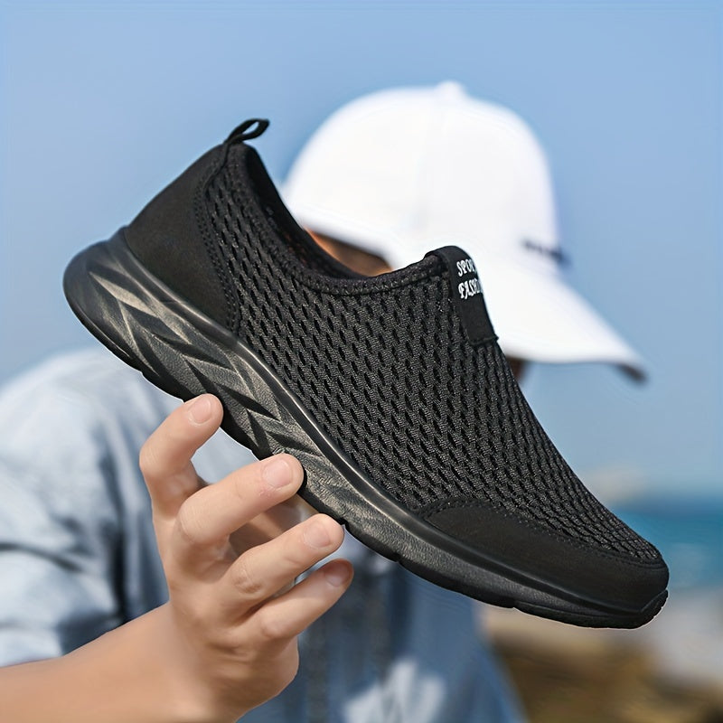 Herren Mesh-Slip-On Sportschuhe für Freizeit und Training – Atmungsaktive Sneaker