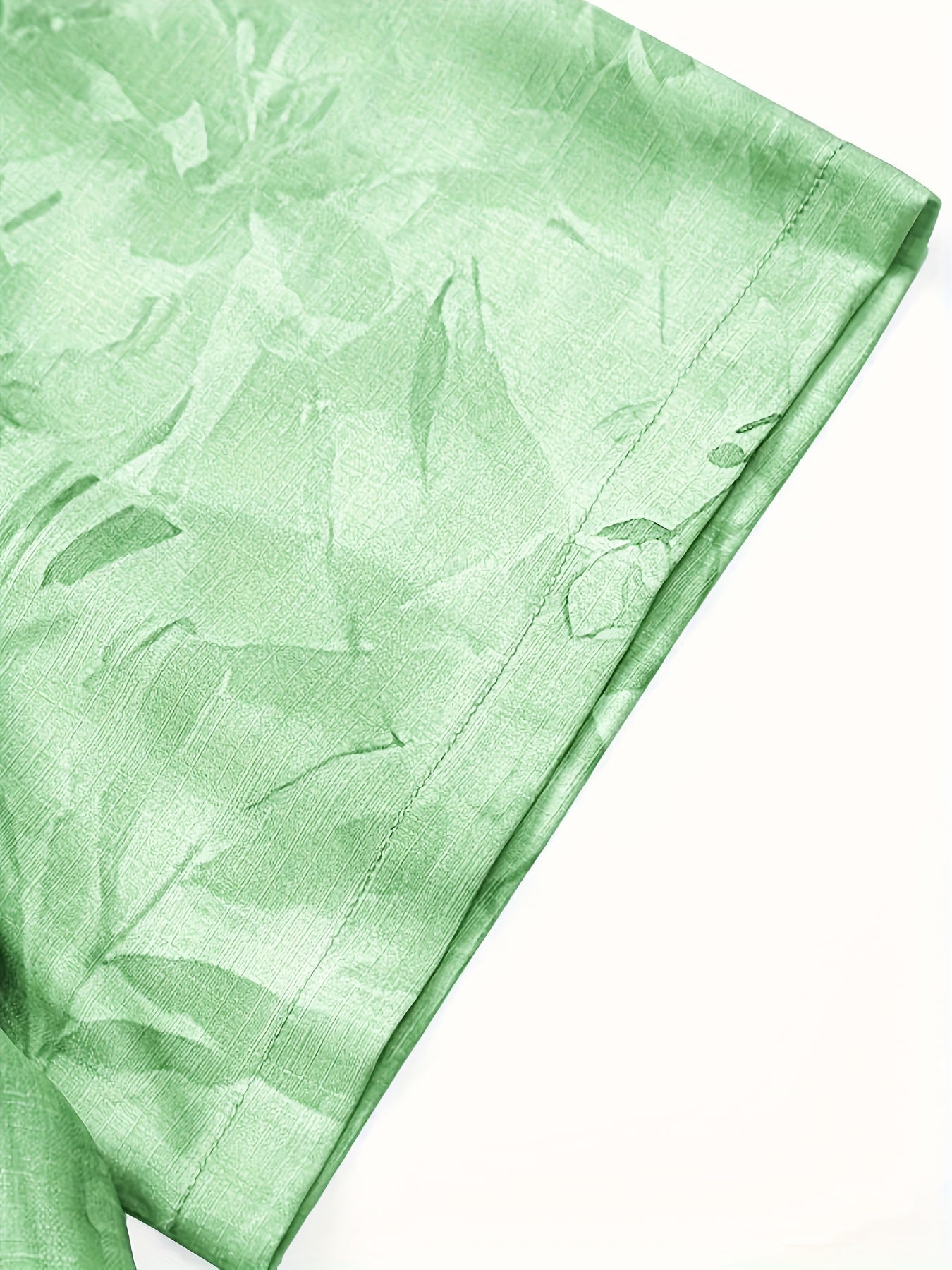 Herren Freizeithemd mit botanischem Print – Perfekt für Urlaub und Sommer