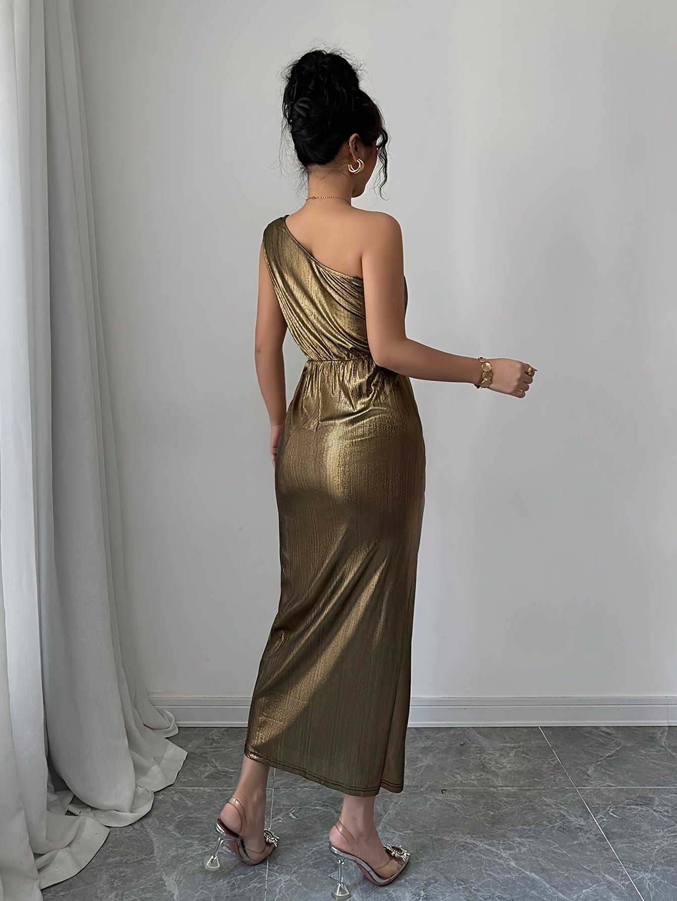 Damen One-Shoulder Abendkleid im eleganten Bodycon-Stil für besondere Anlässe