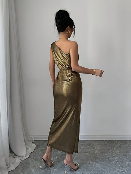 Damen One-Shoulder Abendkleid im eleganten Bodycon-Stil für besondere Anlässe