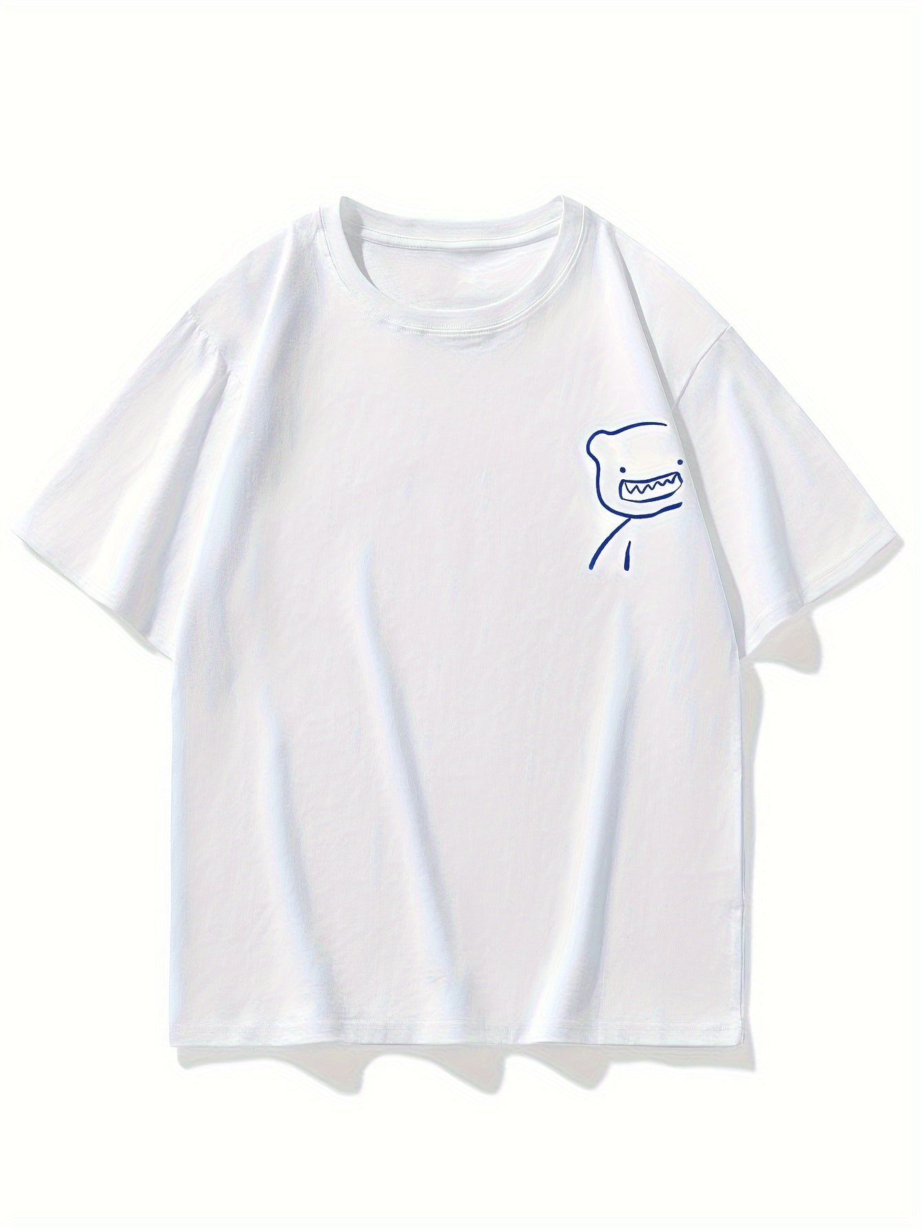 Herren Oversize T-Shirt mit künstlerischem Bärenmotiv und modernem Streetwear-Stil