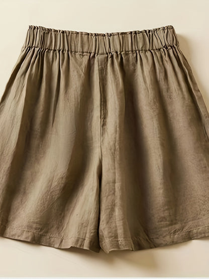 Damen Weite High-Waist Shorts im Casual-Look für Alltag und Freizeit