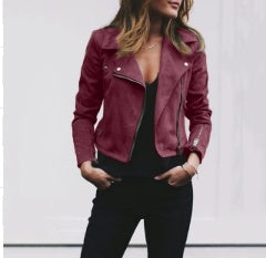 Louise – Kurze Damenjacke mit Reißverschluss und Revers