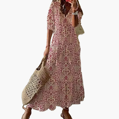 Damen Boho Maxikleid Sommer – Lässiger Stil für Strand und Alltag