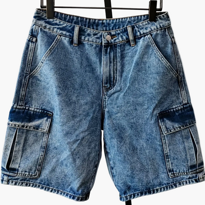 Herren Cargo Jeans Shorts im Streetwear Stil – Lässige Cargoshorts für Alltag und Freizeit