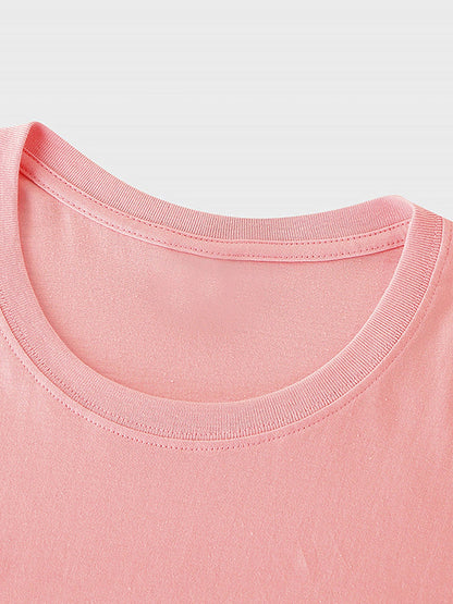 Damen T-Shirt mit Animal Print und Spruch – Modisches Statement Shirt für Alltag und Freizeit