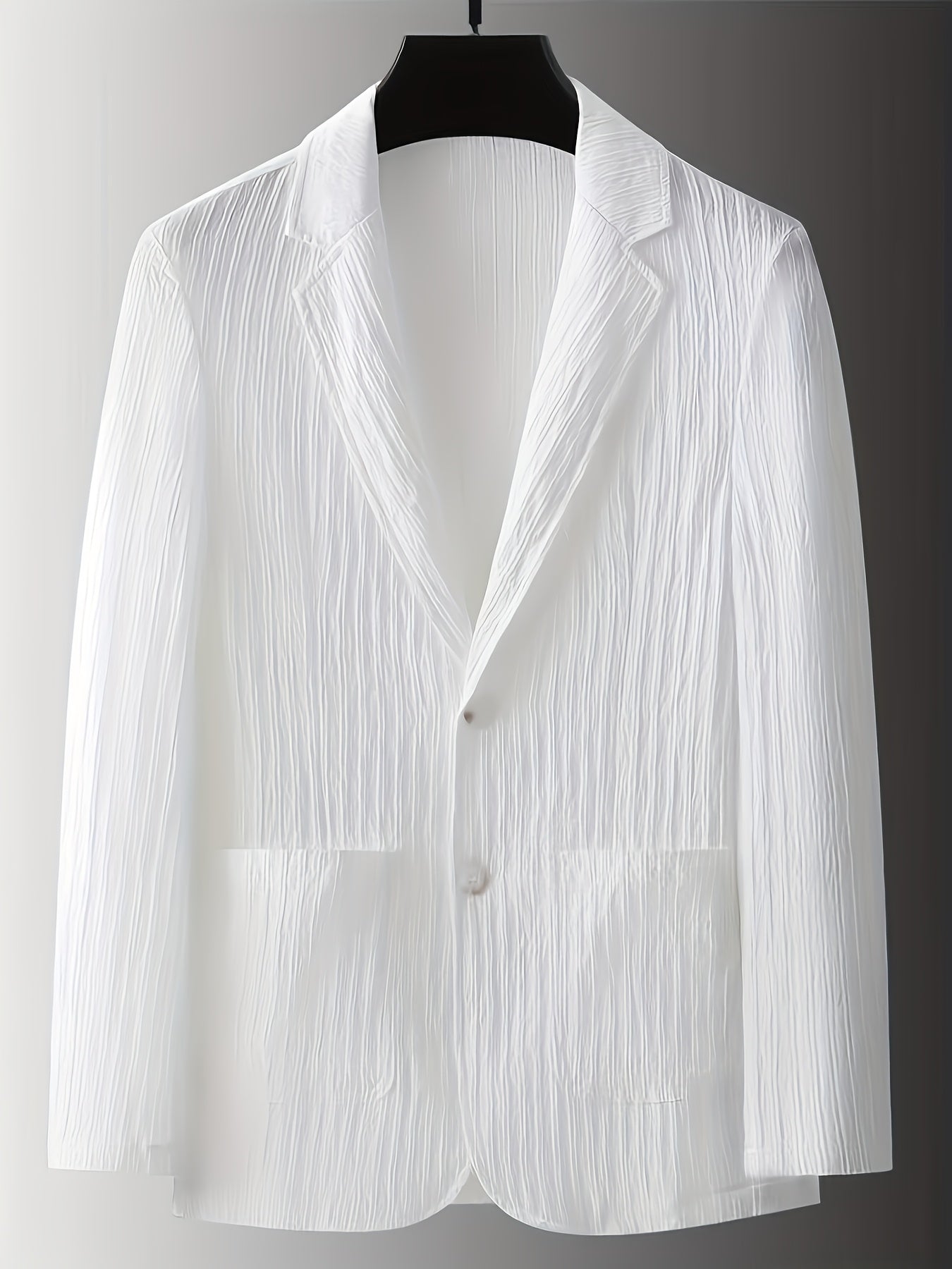 Herren Anzug mit modernem Streifen-Design – Eleganter Freizeitanzug für Frühling und Sommer