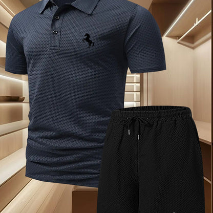 Herren Polo Set mit Shorts – Elegantes Freizeit-Outfit für Alltag und sportliche Aktivitäten