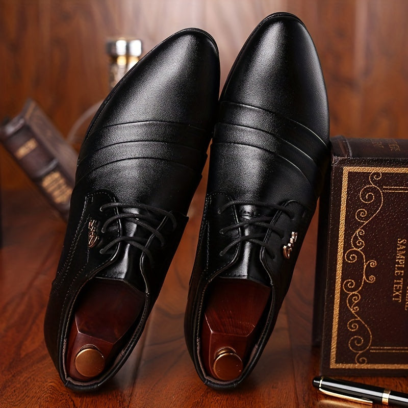 Elegante Herren Business-Schnürschuhe – Klassische Anzugschuhe für Büro & Feierlichkeiten
