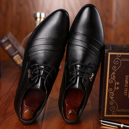 Elegante Herren Business-Schnürschuhe – Klassische Anzugschuhe für Büro & Feierlichkeiten