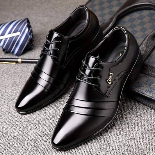 Elegante Herren Business-Schnürschuhe – Klassische Anzugschuhe für Büro & Feierlichkeiten