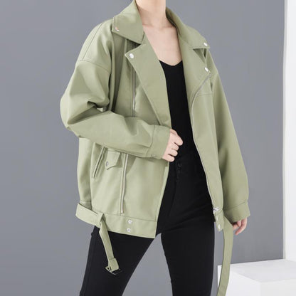Kelvin – Imitierte Leder Motorradjacke für Herren