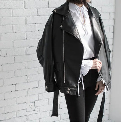 Kelvin – Imitierte Leder Motorradjacke für Herren