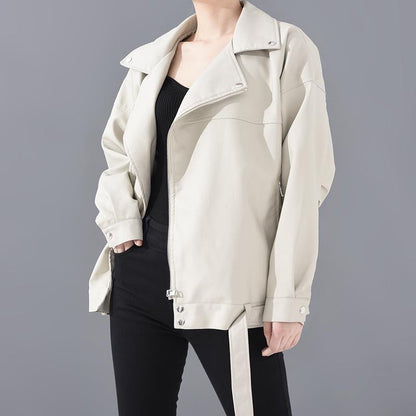 Kelvin – Imitierte Leder Motorradjacke für Herren