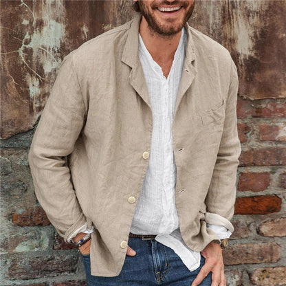 Bob – Lässiger Blazer aus Baumwollmischung – Veganer Leinenblazer