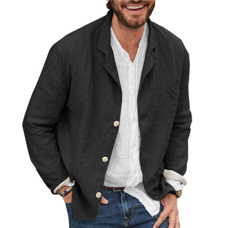 Bob – Lässiger Blazer aus Baumwollmischung – Veganer Leinenblazer
