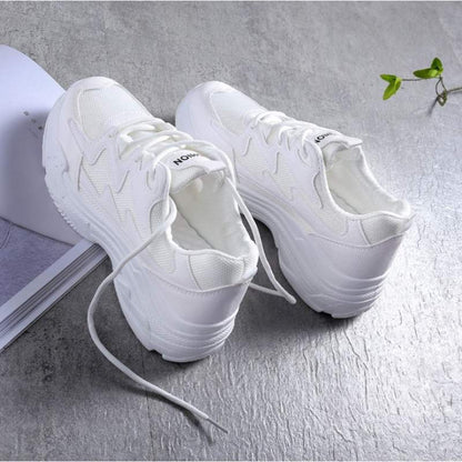 Christina – Damen-Sneaker aus weißem Canvas