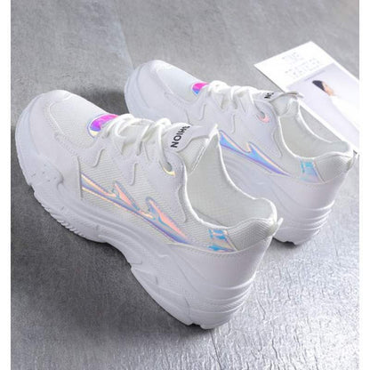 Christina – Damen-Sneaker aus weißem Canvas