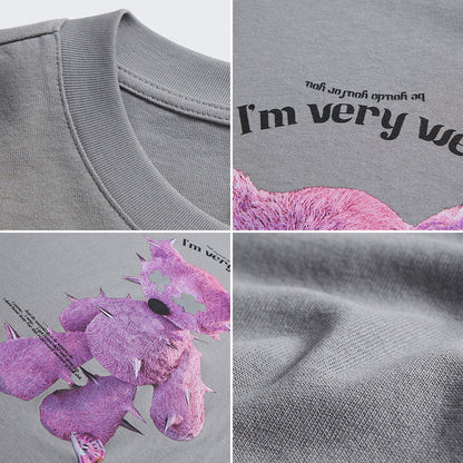 Kevin – Reflektierendes Oversize-T-Shirt mit Druck