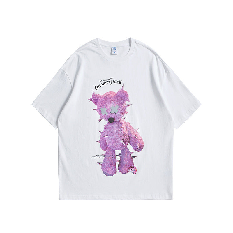 Kevin – Reflektierendes Oversize-T-Shirt mit Druck