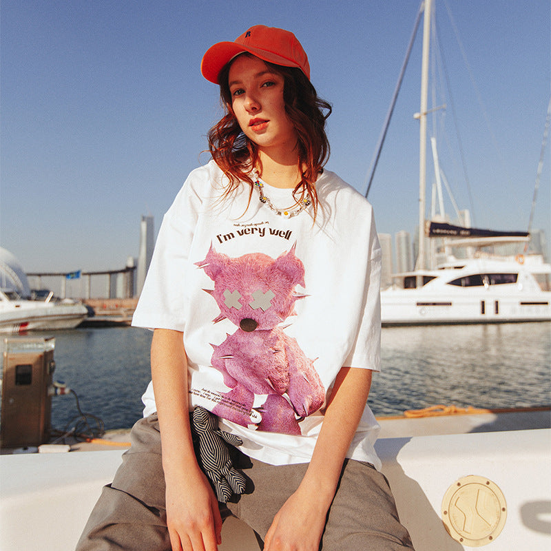 Kevin – Reflektierendes Oversize-T-Shirt mit Druck