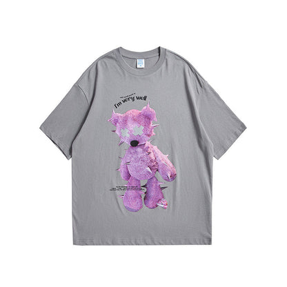 Kevin – Reflektierendes Oversize-T-Shirt mit Druck