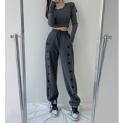 Catherine – Weite Damenhose mit hohem Bund und Kordelzug