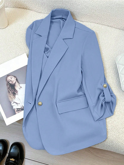 Damen Blazer Anzugjacke Elegant Business Freizeit Büro