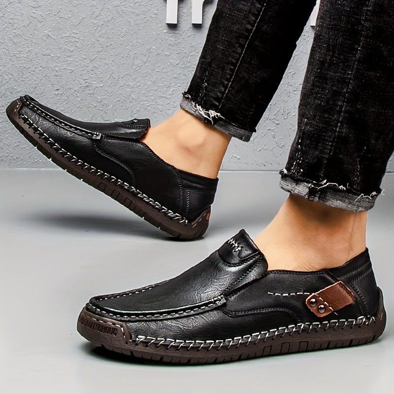 Herren Mokassin-Slipper – Bequeme Vintage-Slipper für Alltag und Freizeit