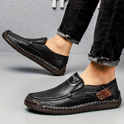 Herren Mokassin-Slipper – Bequeme Vintage-Slipper für Alltag und Freizeit