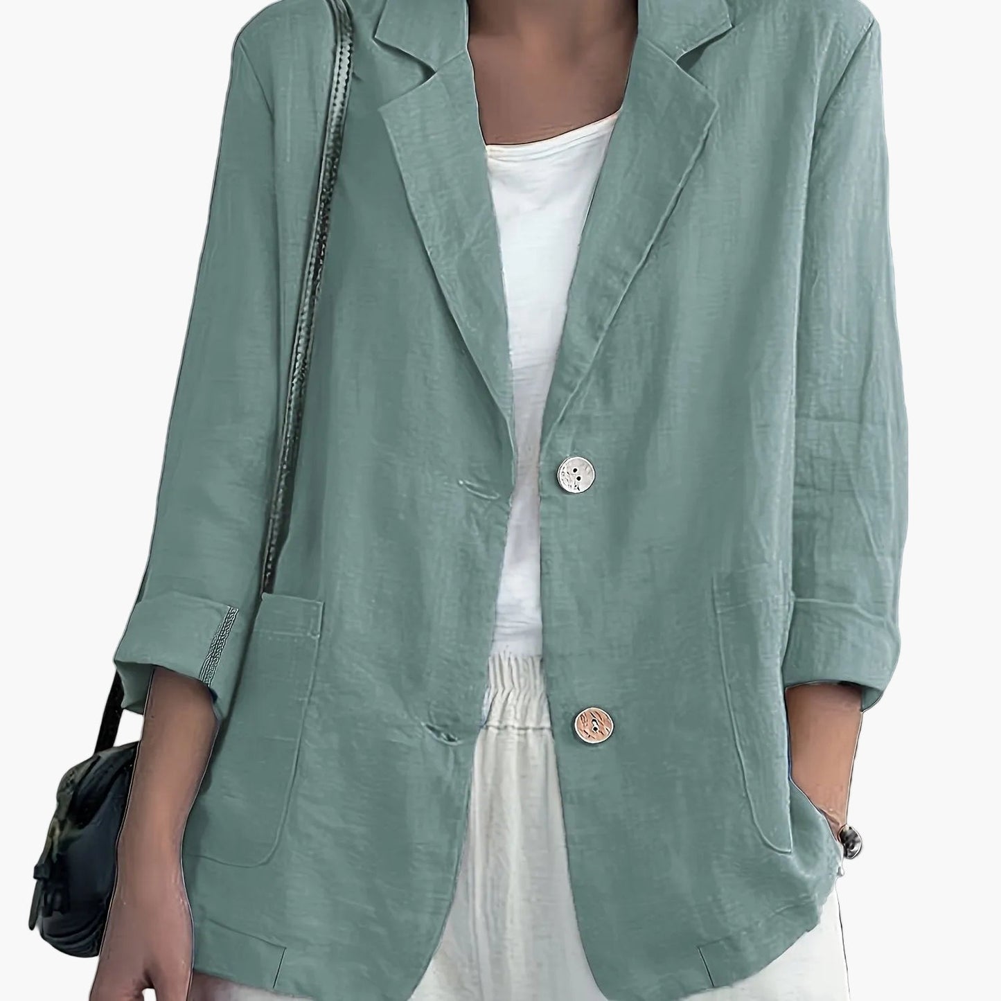 Damen Blazer Elegant Locker Business Freizeitjacke