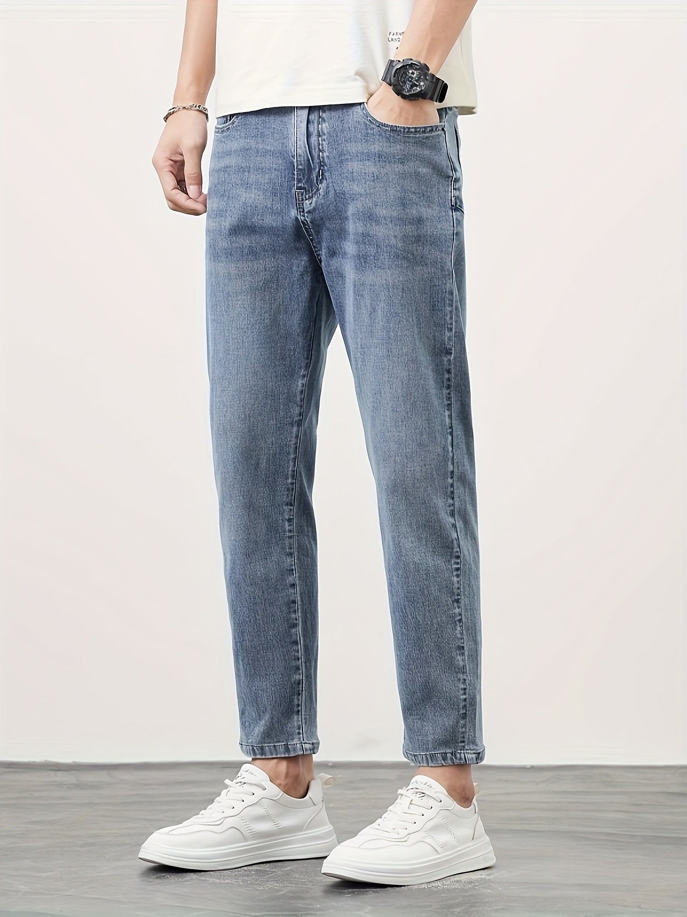 Herren Jeans Tapered Fit – Moderner Freizeit-Look, Bequeme Passform