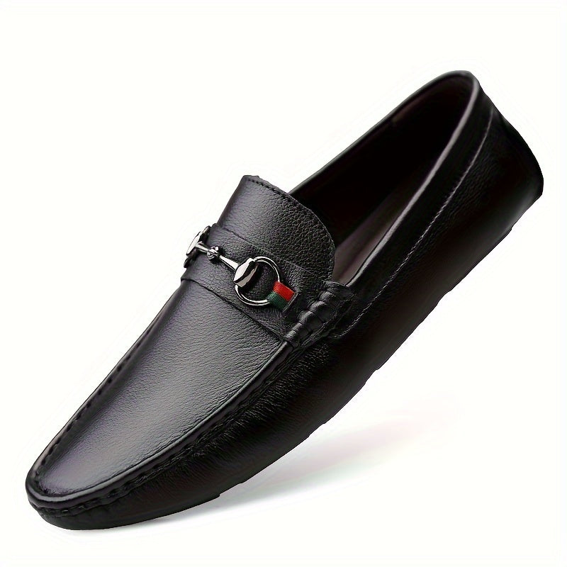 Herren Mokassins Slip-On Loafer mit Schnalle – Elegante Freizeitschuhe für Alltag & Freizeit