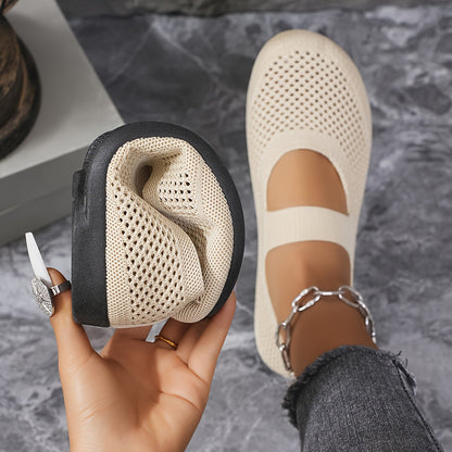 Damen Mary Jane Lauf- und Freizeitschuhe mit Belüftung und bequemer Passform