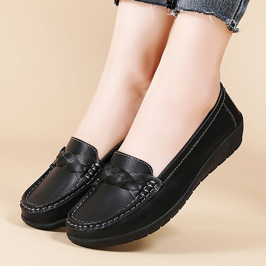 Damen Bequeme Mokassins Slipper – Klassische Freizeit Loafer für Alltag und Büro