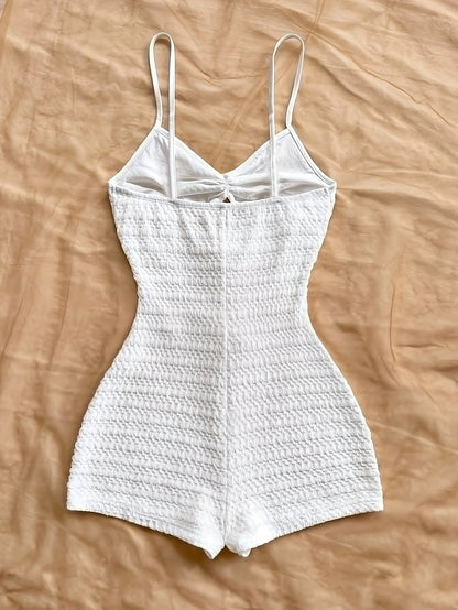 Damen Jumpsuit mit Seestern-Details und Cut-Outs – Perfekt für Urlaub und Strand